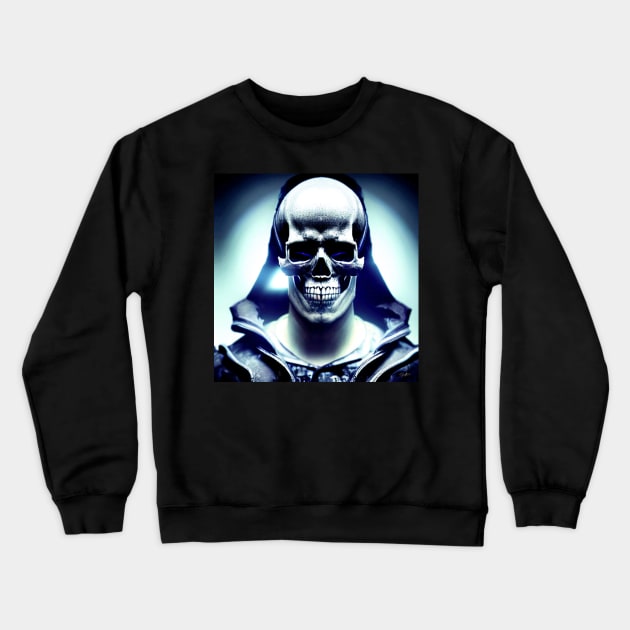 DARKSYNTH SKULL #004 Crewneck Sweatshirt by RickTurner